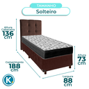 Ver imagem 3 de Kit Cabeceira + Cama Box + Colchão Solteiro D33 Iso100 Ortobom