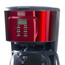 Ver imagem 2 de Cafeteira Elétrica 30 Cafés Com Jarra de Vidro 1,5L Programável CMP 127V Vermelha Black Decker