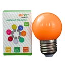 Ver imagem 2 de Lâmpada Led 3w Bolinha Âmbar Laranja E27 Irc 80 Ang 160º Fp >0.5 220v Marca Hitec
