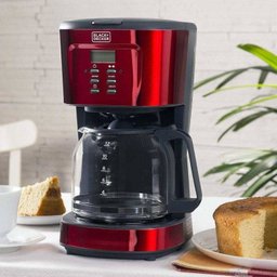 Cafeteira Elétrica 30 Cafés Com Jarra de Vidro 1,5L Programável CMP 220V Vermelha Black Decker - 3 Cafeteira Elétrica 30 Cafés Com Jarra de Vidro 1,5L Programável CMP 220V Vermelha Black Decker - 3