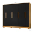 Ver imagem 3 de Guarda Roupa Casal Grande Amplo 233cm para Dormitorio Premium