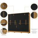 Ver imagem 7 de Guarda Roupa Casal Grande Amplo 233cm para Dormitorio Premium