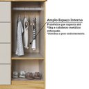 Ver imagem 7 de Cômoda Bebê 1 Porta 4 Gavetas 100% MDF 95cm Levy Espresso Móveis Bege/Amêndoa/Off White