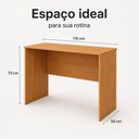 Ver imagem 3 de Escrivaninha Arizona Bancada de 115 cm e Chapa 15 mm com Revestimento Melamínico BP - Benetil