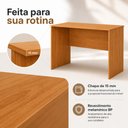 Ver imagem 5 de Escrivaninha Arizona Bancada de 115 cm e Chapa 15 mm com Revestimento Melamínico BP - Benetil