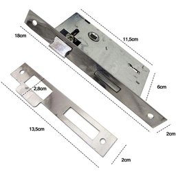 Porta Frisada CM-01 Desmontada Completa Bat 14cm C/ Guarnição 210x82 - 4