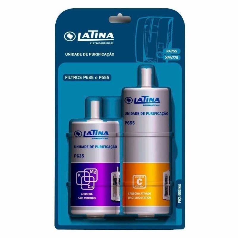 Refil Filtro Latina Original P655 e P635 Kit 6 Peças - 2