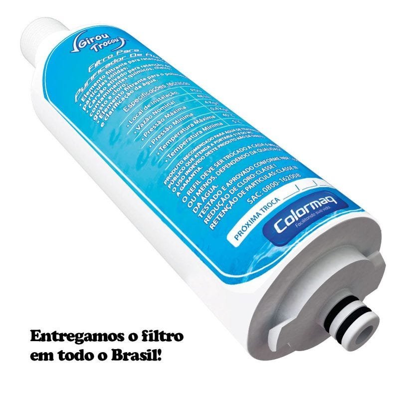 Refil Para Purificador de Água Colormaq Kit 3 Peças - 3