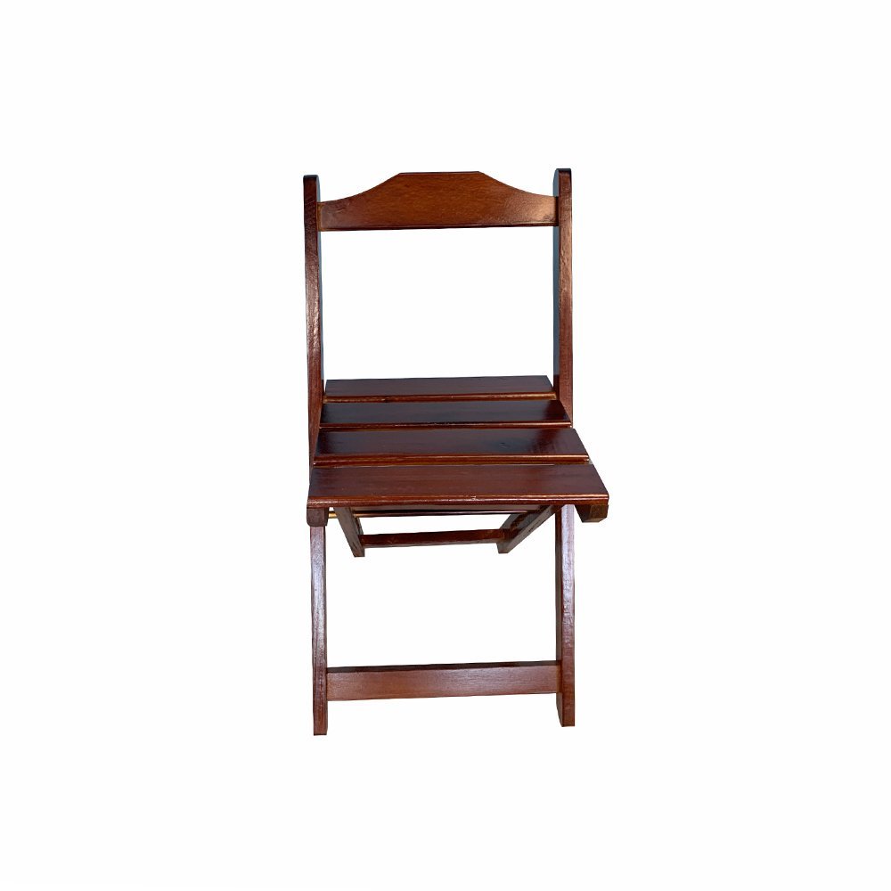 Cadeira Dobrável de Madeira Maciça Imbuia - 3