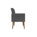 Ver imagem 4 de Kit 2 Poltronas para Sala Escritório Recepção Sala de Espera Thais Suede Cinza
