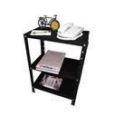 Ver imagem 2 de Estante de Aço Mini com 3 Prateleiras 45x27cm 45kg Coluna Bipartida Para Escritório Preta