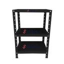 Ver imagem 4 de Estante de Aço Mini com 3 Prateleiras 45x27cm 45kg Coluna Bipartida Para Escritório Preta