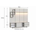 Ver imagem 3 de Rack com Painel para TV até 55 Polegadas LED Linea Arenas