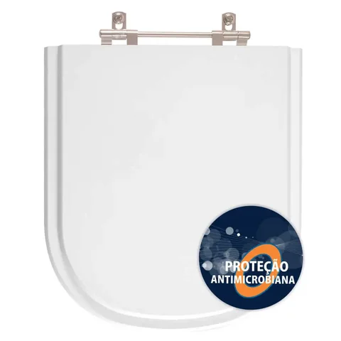 Assento Sanitário Poliester Antimicrobiano Vogue Plus Branco para Vaso Deca