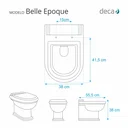 Ver imagem 2 de Assento Sanitário Poliester Antimicrobiano Belle Epoque Branco para Vaso Deca