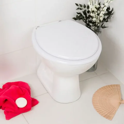 Assento Sanitário Poliester Antimicrobiano Ravena Branco para Vaso Deca