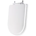 Ver imagem 4 de Assento Sanitário Poliester Antimicrobiano Quadra Branco para Vaso Deca