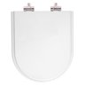 Assento Sanitário Poliester Soft Close Riviera Branco para Vaso Celite - 1