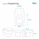 Ver imagem 2 de Assento Sanitário Soft Close Happening Branco para vaso Roca