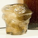 Ver imagem 2 de Vaso Decorativo Enfeite Planta Vidro 21x18x18cm Âmbar