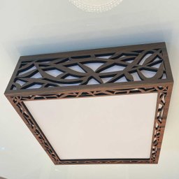 Luminária Plafon Madeira Copacabana 50cm - 36.19 - 3