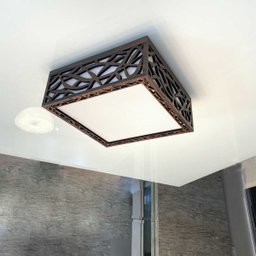 Luminária Plafon Madeira Copacabana 50cm - 36.19 - 4