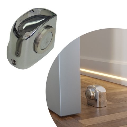 Prendedor de Porta - Ez 212 - Cromado - 37 Mm
