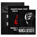 Ver imagem 3 de Kit 3 Quadro Decorativo Boxe Motivacional Luta Artes Quarto Qualidade Premium Moderno 28x20cm