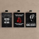 Ver imagem 2 de Kit 3 Quadro Decorativo Boxe Motivacional Luta Artes Quarto Qualidade Premium Moderno 28x20cm
