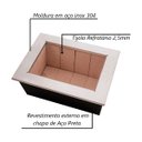 Ver imagem 3 de Caixa Braseiro Churrasqueira Gourmet em Aço Preta 60x45x28cm