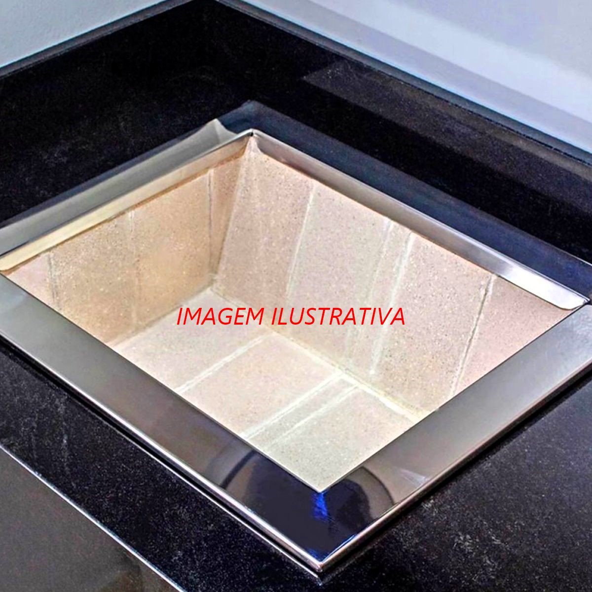 Caixa Braseiro Churrasqueira Gourmet em Aço Preta 60x45x28cm - 6