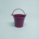 Ver imagem 1 de Mini Balde Colorido Alumínio c/ Alça Decoração Lembrancinha - Balde Alumínio Roxo