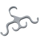 Ver imagem 1 de Cabide Gancho Organizador Guarda Roupa Closet Acessorio Pendura Bolsa Casaco Bone Quarto Casa Decora