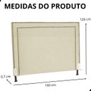 Ver imagem 6 de Cabeceira de Cama Box Estofada 160 Cm Queen Viviane Suede