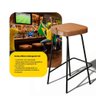 Banqueta Média para Cozinha Vik Estofada Couríssimo Whisky - Desk Design - 5