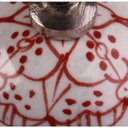 Ver imagem 2 de Gancho Cabide Cerâmica Floral Vermelho com Metal