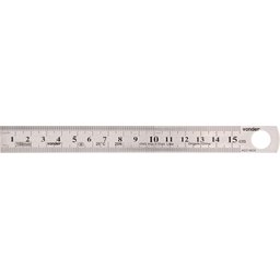 Escala de aço inox 150mm - Vonder - 1