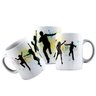 Caneca Cerâmica Arte Jogo De Dança Com Amigos Família - 1