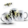 Caneca Cerâmica Arte Jogo De Dança Com Amigos Família - 2