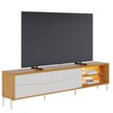 Ver imagem 1 de Rack Bancada Amalfi Naturale Off White Matte Pés em Metal - Colibri
