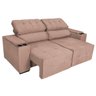 Sofá 3 Lugares Luxo Recepção Escritorio Sala Vicenza 175cm Suede - 6