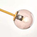 Ver imagem 6 de Lustre Pendente Teto 75cm Lâmpada G9 Lumier Bivolt Dourado Lumier