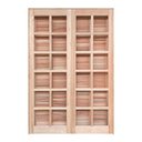 Ver imagem 1 de Porta Balcão de Abrir / Abrir Reto de Madeira Eucalipto Bat 10 Cm Copa Verde Madeiras - 215ax120l
