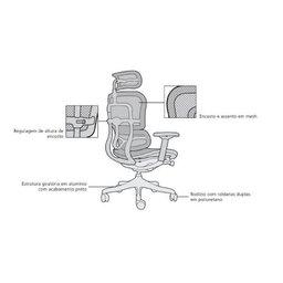 Cadeira Raynor Eurotech Ergochair V2 2016 Plus - 2