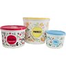 Tupperware Kit 3 Peças Porta Mantimentos Floral Porta Arroz Feijão e Sal - 2