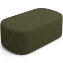 Ver imagem 1 de Puff Decorativo Orgânico para Living Quarto 100cm Doha W01 Linho Verde- Lyam Decor