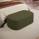 Ver imagem 3 de Puff Decorativo Orgânico para Living Quarto 100cm Doha W01 Linho Verde- Lyam Decor