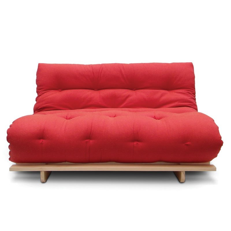 Sofá-cama Futon Slim S 02 Lugares Cor Vermelho Tomate FUTON BRASIL - 1