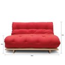 Ver imagem 4 de Sofá-cama Futon Slim S 02 Lugares Cor Vermelho Tomate FUTON BRASIL