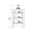 Ver imagem 4 de Mesa de Cabeceira Ditália 3 Gavetas DM-113 Branco